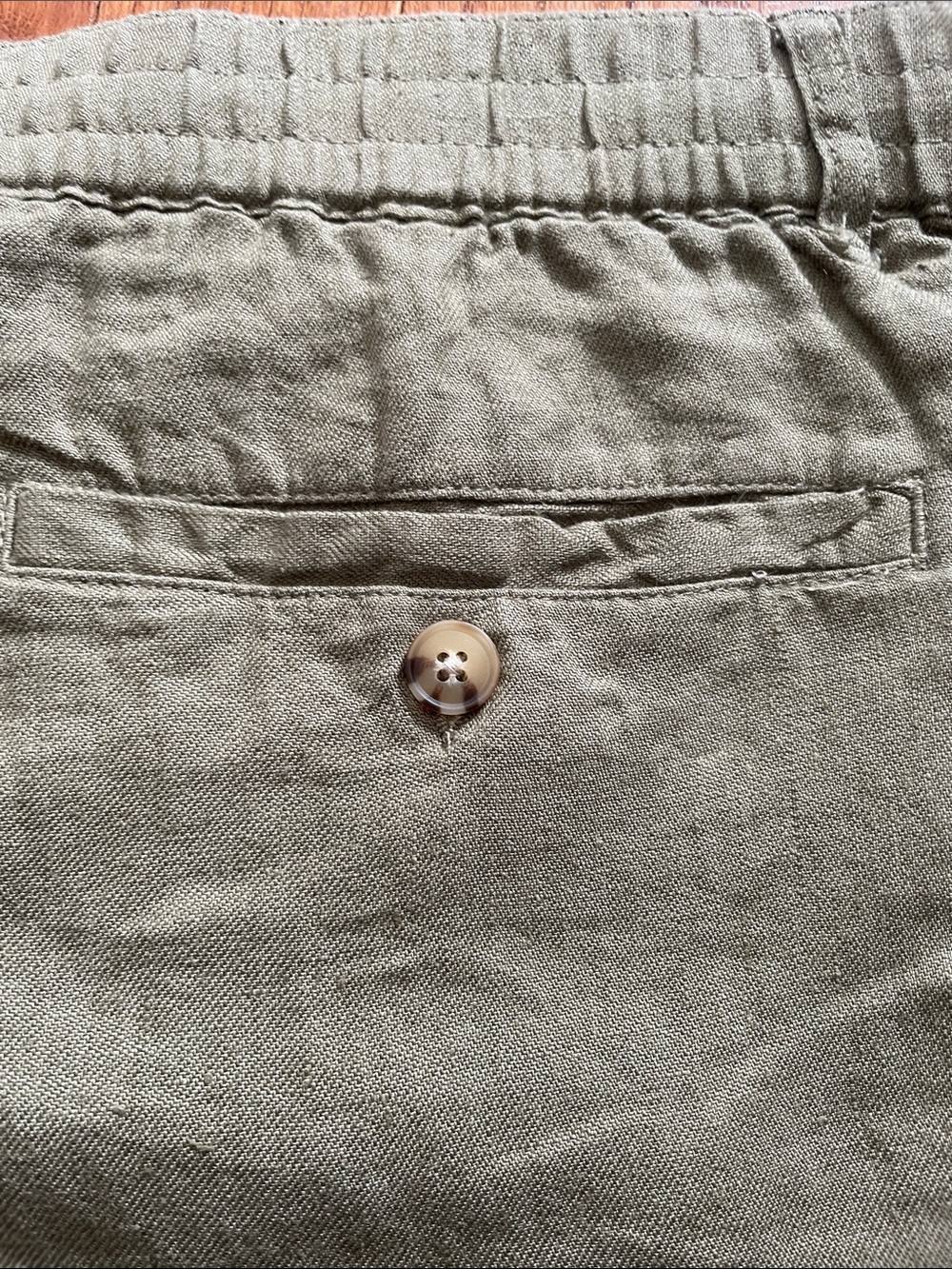 Taylor Stitch Olive Green Linen Shorts Men’s Sz 36 NWOT - Picture 10 of 10